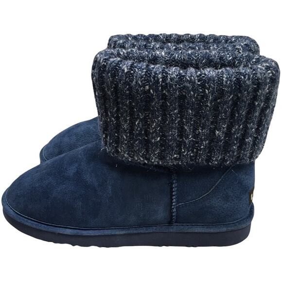 LAMO Empire Boots Leather Suede Ankle High Fleece Lined Women's 11 Sweater Cuff - Picture 9 of 9